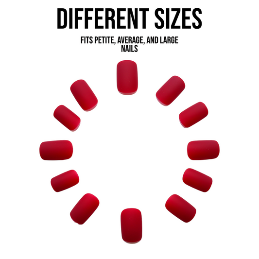 Cherry | Cherry Red Square Press-on Nail | Solid | Red | matte - Flower Plum -  - Cherry | Cherry Red Square Press-on Nail | Solid | Red | matte - Flower Plum -  - #original_alt_text#