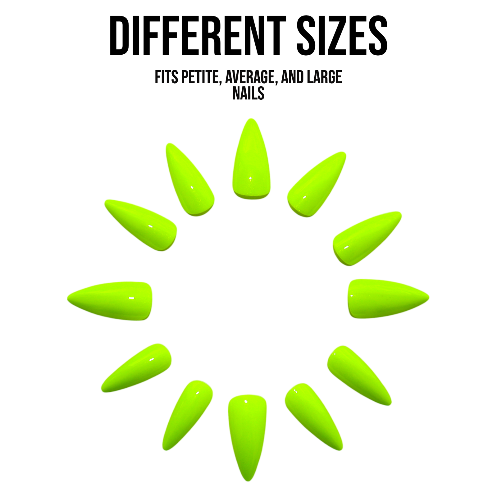 Lemon Pepper | Long Stiletto Press-on Nail | Neon Green |Gloss - Flower Plum -  - Lemon Pepper | Long Stiletto Press-on Nail | Neon Green |Gloss - Flower Plum -  - #original_alt_text#