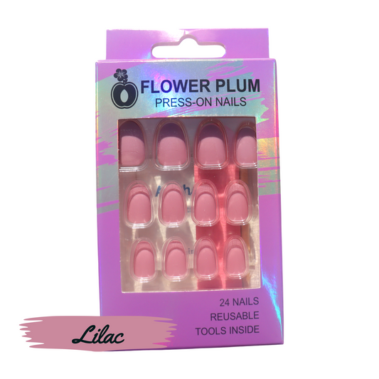 Lilac | Medium Lilac Press-on Nail | Solid | Purple | matte - Flower Plum - Press-on Nail - Lilac | Medium Lilac Press-on Nail | Solid | Purple | matte - Flower Plum -  - #original_alt_text#