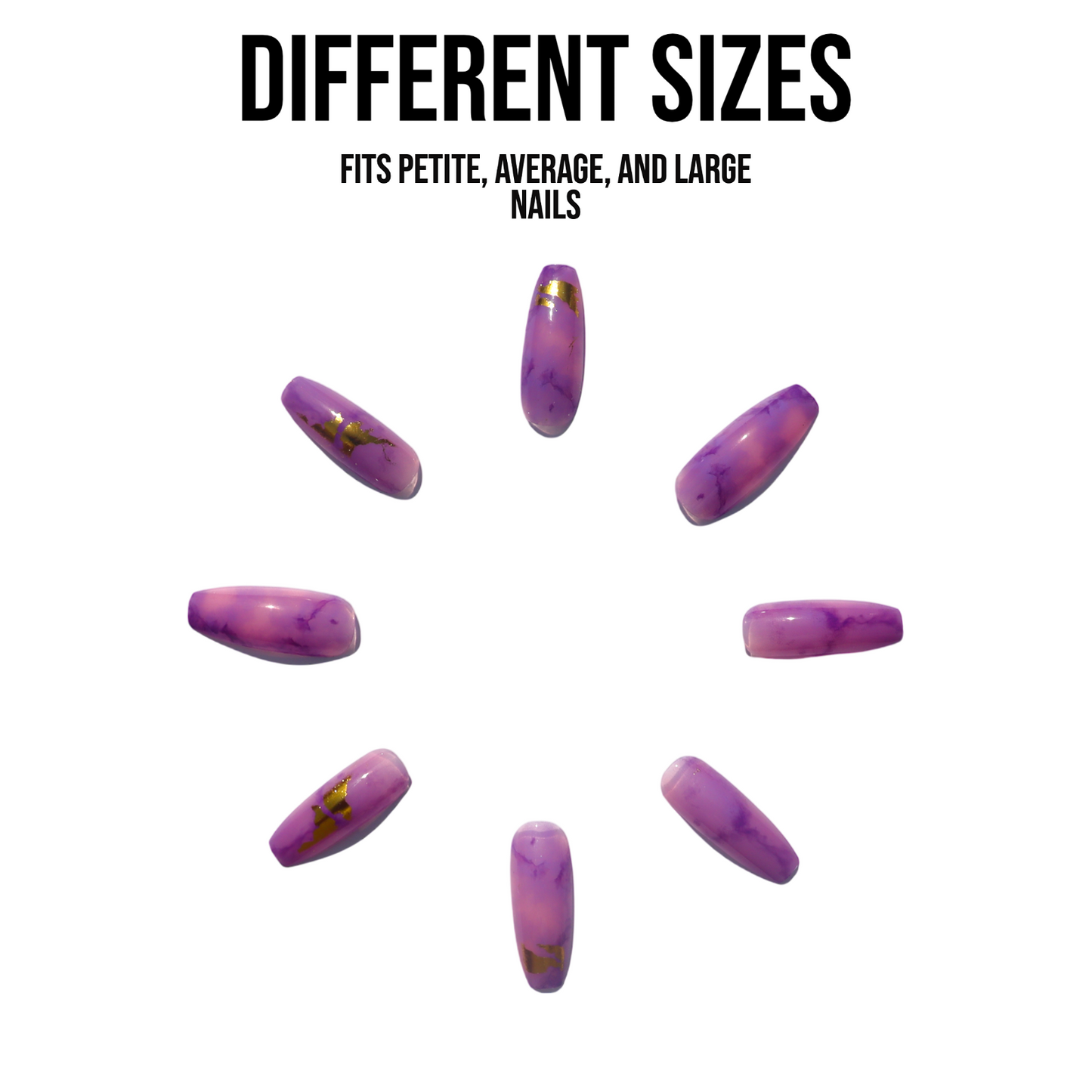 Royal Flush | Long | Press-on Nail | Marble |Purple - Flower Plum -  - Royal Flush | Long | Press-on Nail | Marble |Purple - Flower Plum -  - #original_alt_text#