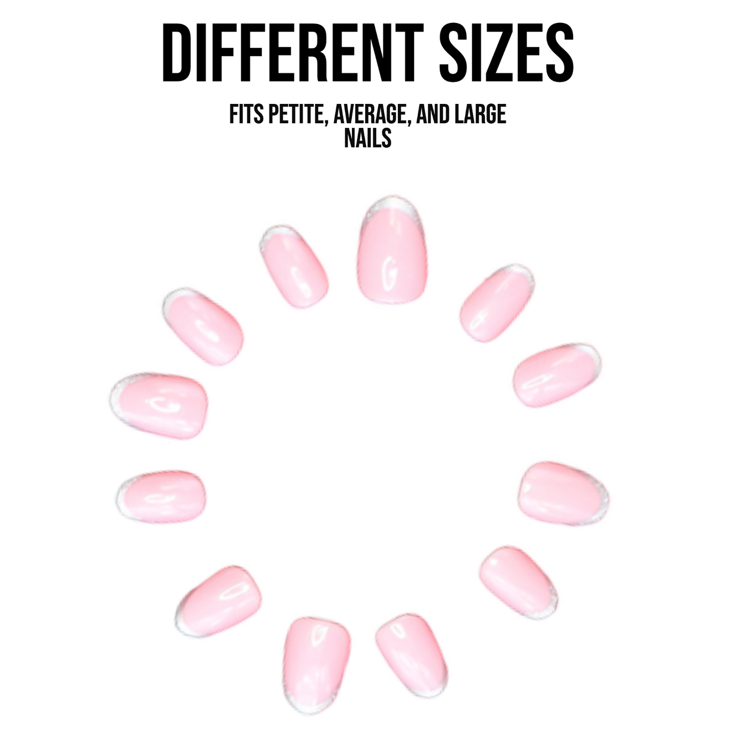 Royal| Oval Pink  French tip Medium Press-on Nails | Gloss - Flower Plum -  - Royal| Oval Pink  French tip Medium Press-on Nails | Gloss - Flower Plum -  - #original_alt_text#