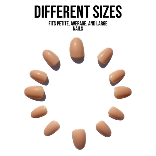 Tipical | Nude French tip Medium Press-on Nails | Gloss - Flower Plum -  - Tipical | Nude French tip Medium Press-on Nails | Gloss - Flower Plum -  - #original_alt_text#