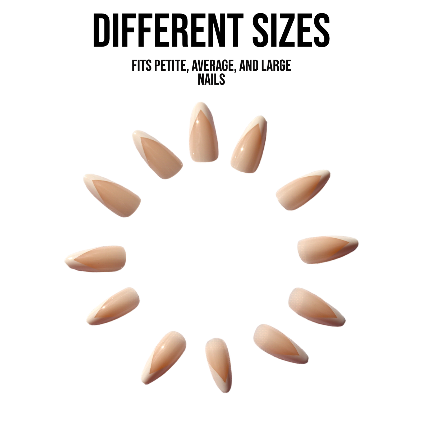 Tipsy | Stiletto Nude French tip Medium Press-on Nails | Nude | Gloss - Flower Plum -  - Tipsy | Stiletto Nude French tip Medium Press-on Nails | Nude | Gloss - Flower Plum -  - #original_alt_text#